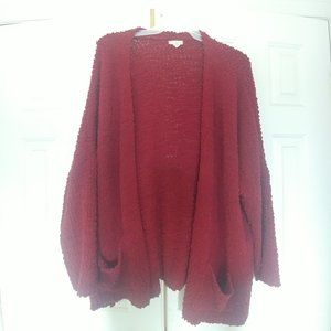 Cupio sweater, size 1X, burgandy